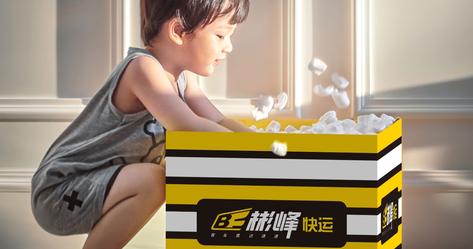 彬峰速遞品牌全案設(shè)計包裝盒設(shè)計