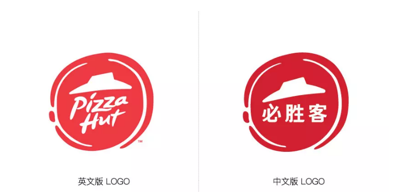必勝客披薩中英文logo