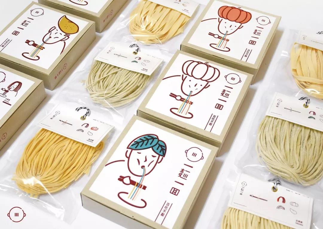 一麺一面VI插畫(huà)包裝
