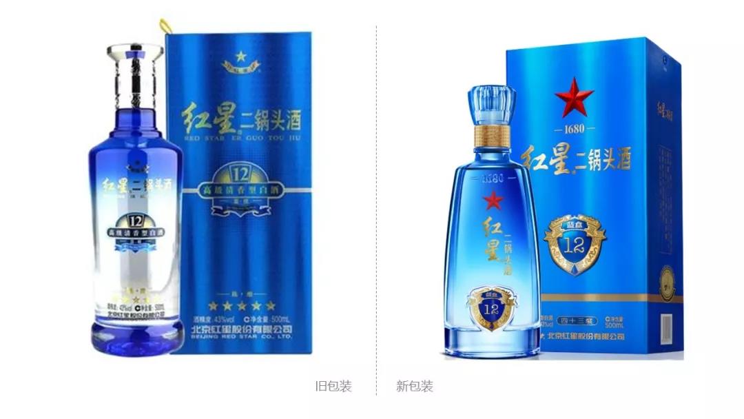 紅星二鍋頭新舊包裝對比